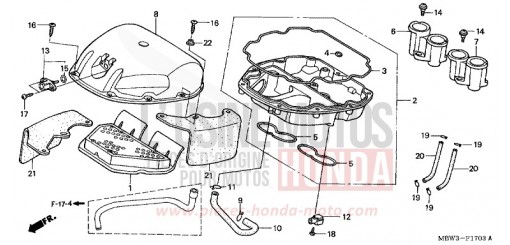 LUFTFILTER (2) CBR600FR1 de 2001